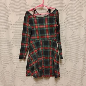 Children's Place Plaid Long Sleeve Kids Dress Size Medium 7 / 8 - Picture 1 of 6