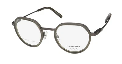 NUEVO OGA 10170O GAFAS PARA HOMBRE METAL Y PLÁSTICO BORDE COMPLETO EN MUY BUENA CONDICIÓN GEOMÉTRICO FRANCIA GRIS Foto 1 de 4