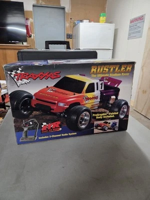 Traxxas Rustler HD 1/10 RTR 2WD Electric Stadium Truck .. Box , Wheels And Foam - Image 1 of 4