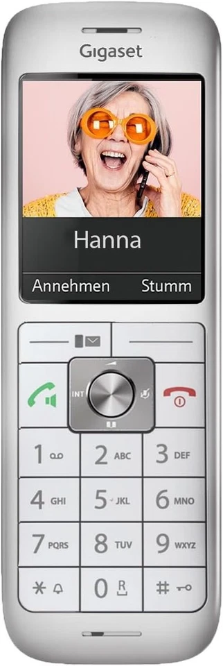 * Gigaset CL660HX DECT-Mobilteil Fritzbox-kompatibel Schnurlos Ladeschale Weiß 1 - Bild 1 von 4