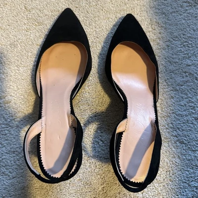 J. Crew女式麂皮绒高跟鞋 — 第 1/4 张图片