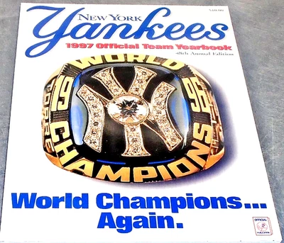 1997 NEW YORK YANKEES MLB BASEBALL YEARBOOK ORIGINAL EDITION 1996 WORLD CHAMPS! - Image 1 of 4