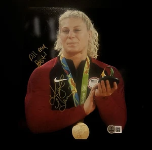 Kayla Harrison signed 8x10 Foto UFC handsigniert Beckett Bas Coa MMA Fighter - Bild 1 von 1