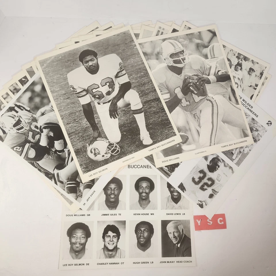 (24) Vintage Tampa Bay Buccaneers Promo Photos Official 8x11 '78 '79 Selmon  - Image 1 of 4