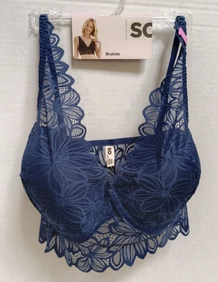 NWT Juniors' SO Wireless Lace Bralette Size XXL (38D 40C 40D) Style SO51-047 - Image 1 of 4