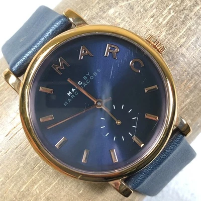 Marc by Marc Jacobs Baker Women MBM1329 Dress Leather Quartz 36mm Watch 7 1/4" - Image 1 of 4