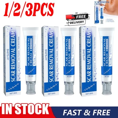 1-3X SCAR REMOVAL CREAM Skin Repair Scar RemoverFade Stretch MarkAcne Treatment - Image 1 of 4