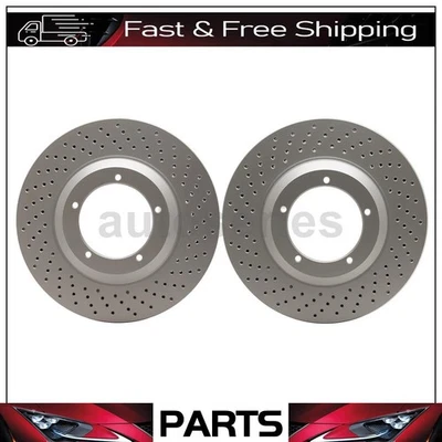 Rotor de freno de disco delantero izquierdo delantero derecho para Porsche 911 1982-1989 2 piezas Foto 1 de 4