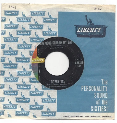 BOBBY VEE, "TAKE GOOD CARE OF MY BABY" - Image 1 of 3