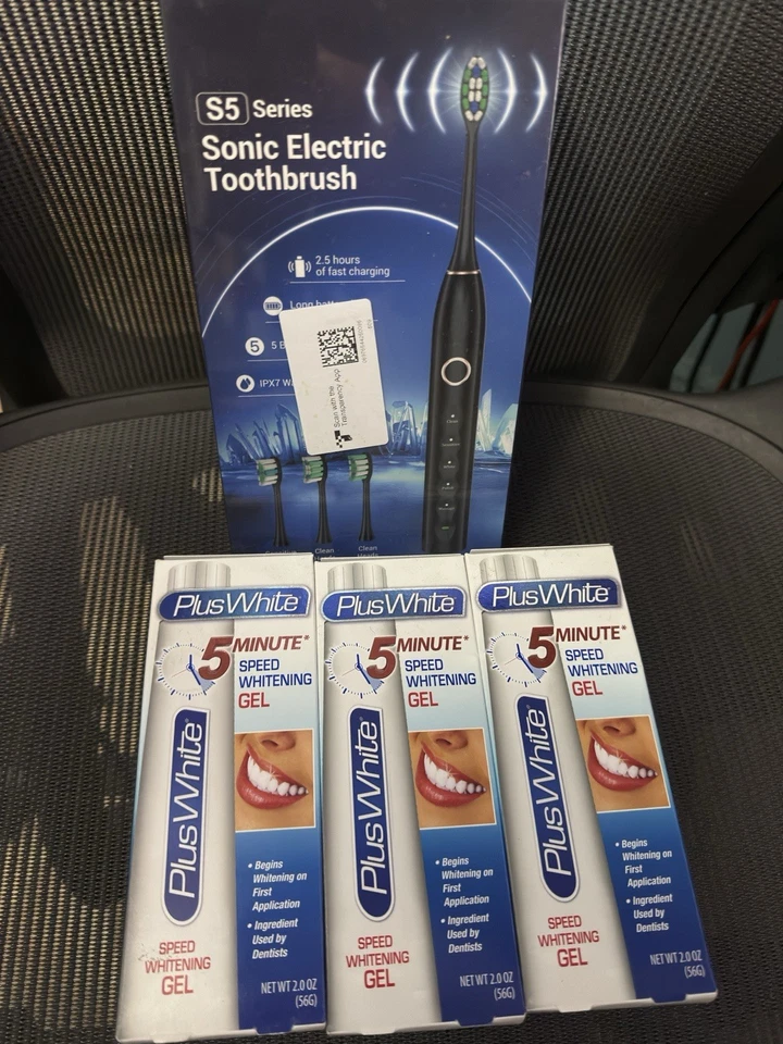 Sonic Electric Toothbrush S5 with 6 Brush Heads USB Rechargeable