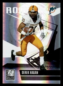 Donruss Elite #139 2006 Derek Hagan novato SP #d/599! DELFINES - Imagen 1 de 2