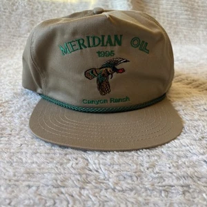 Vintage Meridian Oil Hat Green Canyon Ranch   Normal Wear And Tear - Picture 1 of 6