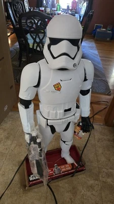 Star Wars First Order Storm Trooper 48" battle buddy motion activated figure - Image 1 of 4