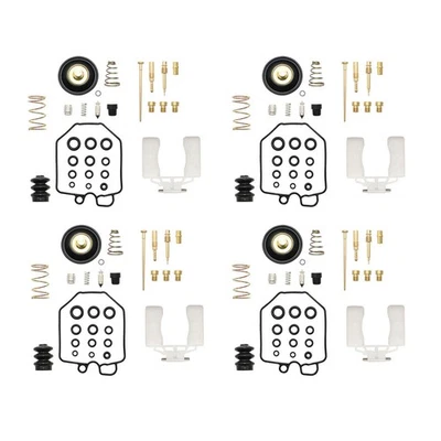 Paquete de 4 kit de reparación de reconstrucción de carburador con enchufe para Honda CB750K 750 Four 1981 1982 Foto 1 de 4