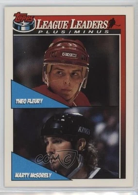 1991-92 Topps Theoren Fleury Marty McSorley #322 - Image 1 of 2