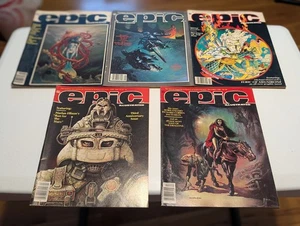 Epic Illustrated Magazine Lot 5 1982 October August June December April - Picture 1 of 8