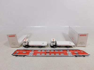 2X Wiking H0 1:87 633 01 28 Carro Attrezzi MB Colore Mint Box #ED452-0,5 - Immagine 1 di 4