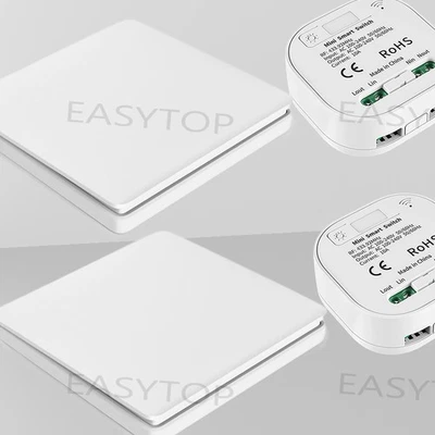 Funkschalter System batterielos Funk-Wandschalter Funk-Empfänger Lichtschalter - Bild 1 von 4