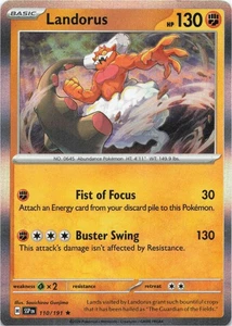 Pokemon - Landorus #110/191 - SV08: Surging Sparks Holo - Picture 1 of 2