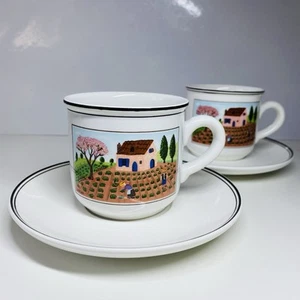 Villeroy Boch NAIF Design Demi-Tazza tazza e piattino x2 - Ottime condizioni - Foto 1 di 20