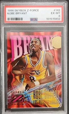 122332503 Kobe Bryant 1996 Skybox Z-Force #142 Rookie RC PSA 6 Looks 10 - Image 1 of 4