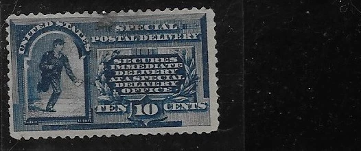 US Scott E1, Special Delivery, 10 Cent Running Messenger, 1885, Used, OGH, F/VF - Image 1 of 1