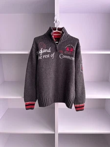 Vintage Polo La Martina England Wolle 1/4 Zip Herren Pullover Gr. L - Bild 1 von 7