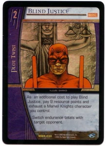 VS System • FOIL Blind Justice MMK-030 MArvel's Knight ENGLISH CARD NM - Picture 1 of 1