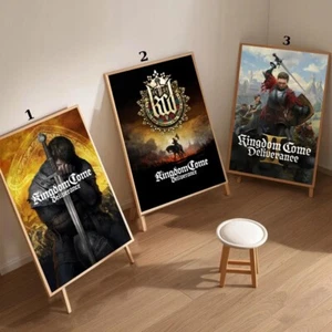 Kingdom Come Deliverance Game Poster Game Art Knight Warrior Wall Decor - Picture 1 of 3
