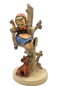 Goebel Hummel Figurine 56/B Out of Danger, TMK6, a young girl in a tree, a pup - Picture 1 of 6
