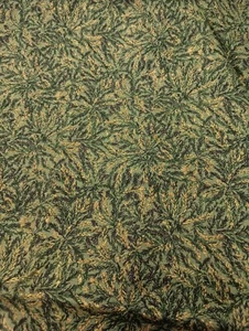 1 yd x 44" W Moda Savannah Christmas Quilt Cotton Fabric Green Pine Tonal Gold - Picture 1 of 5