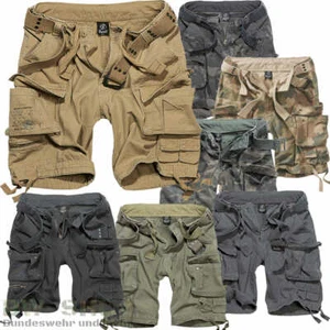 BRANDIT SHORTS SAVAGE NUEVO PANTALÓN CORTO CON CINTURÓN CARGO VINTAGE SHORT EJÉRCITO BERMUDA - Imagen 1 de 8