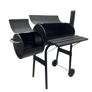 Outdoor Pellet Grill and Smoker 30" Charcoal BBQ Grill Smoker with Side Fire Box - Picture 1 of 9