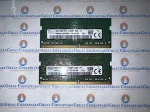 Lot of 2 SKHynix HMA451S6AFR8N-TF 8GB Total (4GBx2) DDR4 PC4-2133P SODIMM TESTED - Picture 1 of 1
