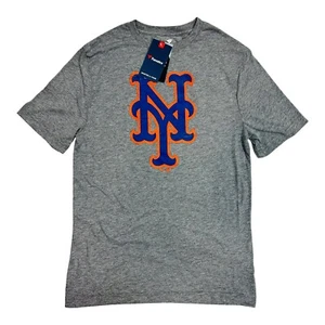 Men's Fanatics Branded Heathered Gray New York Mets Primary Logo T-Shirt Size S - Picture 1 of 12