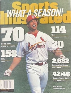 Sports Illustrated Mark McGwire St. Louis Cardinals What A Season October 5 1998 - Picture 1 of 8
