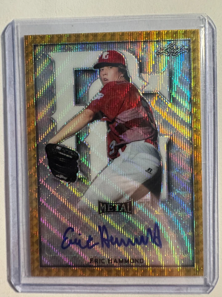 K293,696- 2020 Leaf Metal PG All-American Auto Gold Wave #BAEH1 Eric Hammond #/2 - Image 1 of 1