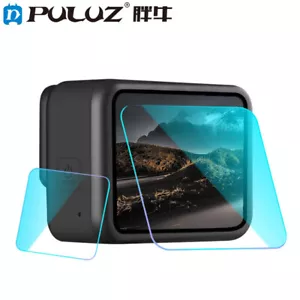 PULUZ for GoPro HERO 8 Black Lens + LCD Screen Protector Tempered Glass Film - Picture 1 of 9