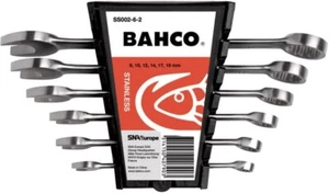 BAHCO SS002-6-2 LLAVE COMBINADORA ACERO INOXIDABLE JUEGO 6 TAMAÑOS (8,10,12,14,17,19mm) - Imagen 1 de 1