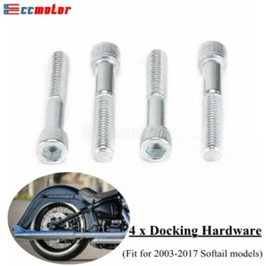 4X Docking Hardware Kit For Harley Softail Deluxe FLSTN Standard FXST 2003-2017  - Picture 1 of 9