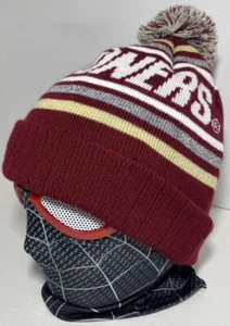Oklahoma Sooners OU Beanie Knit Hat Cap Adult Winter Pom Pom Maroon - Picture 1 of 7