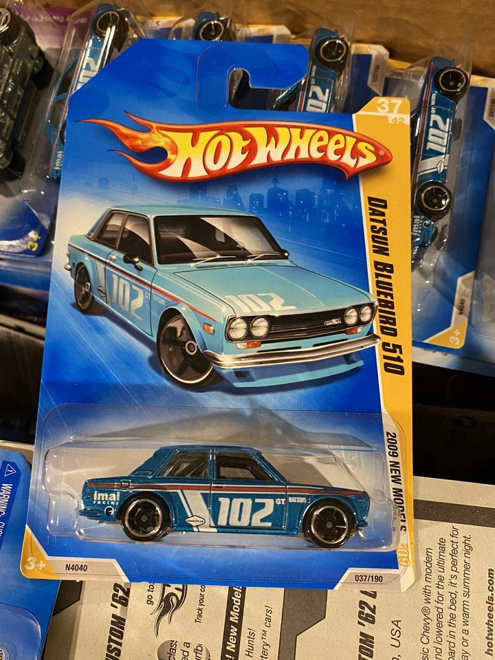 Hot Wheels 2009 New Models Datsun Bluebird 510 Blue - Image 1 of 1