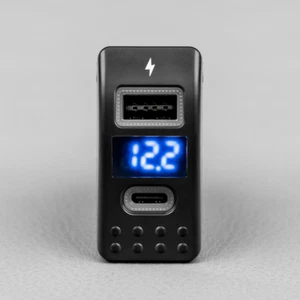 STEDI™ Rocker Switch USB C / USB A / Volt Meter - Picture 1 of 11