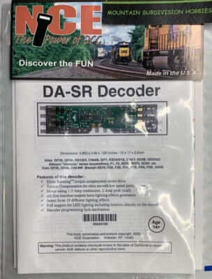 NCE 106 DA-SR DCC Decoder fits Atlas Kato Athearn Kato HO | $5 Offer - Image 1 of 2