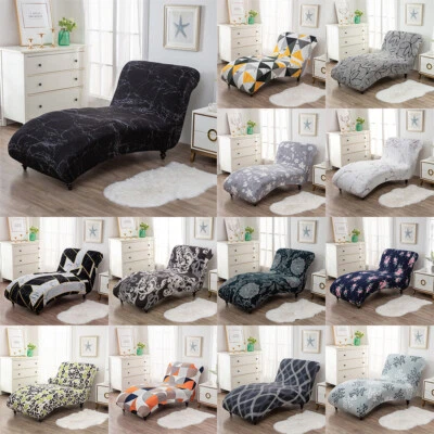 Capa elástica para sofá-cama chaise lounge sem braços - Imagem 1 de 4