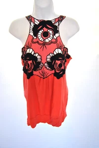 Women's Top by Blouse by Body Central  Size Large  Pink, Black and Orange - Picture 1 of 24