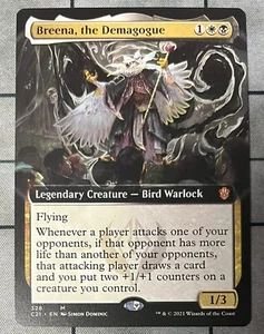 extended art BREENE THE DEMAGOGUE 328 Commander 2021 MTG Magic the Gathering - Picture 1 of 1