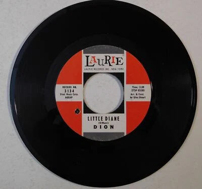 DION Little Diane Lost For Sure LAURIE 45 RPM excellent teen doo wop rock record - Image 1 of 4