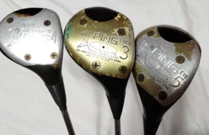 Ping Eye Golf Wood Drivers Karsten 3, 4,5 Right Hand Vintage - Picture 1 of 11