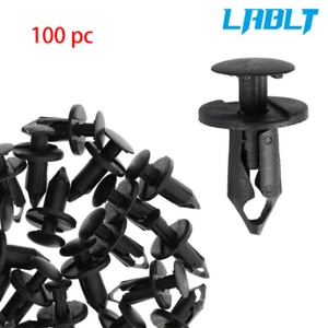 LABLT Car 8mm Dia Hole Plastic Rivets Fastener 100x Fender Bumper Push Pin Clips - Foto 1 di 8